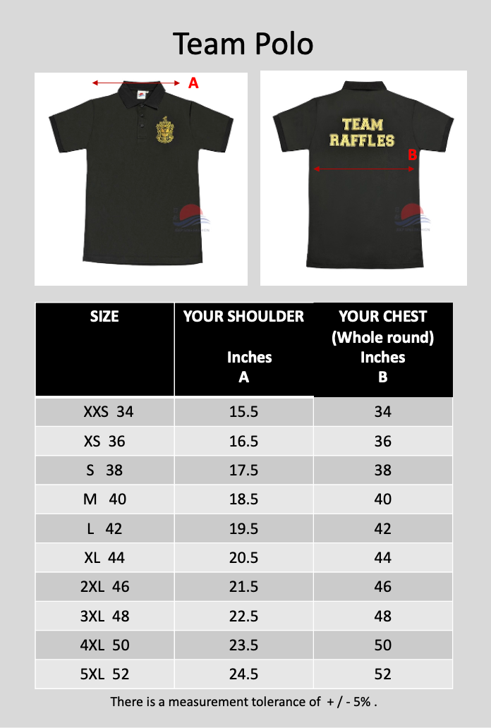 Raffles Institution Year 1-6 Team Raffles Polo T-shirt