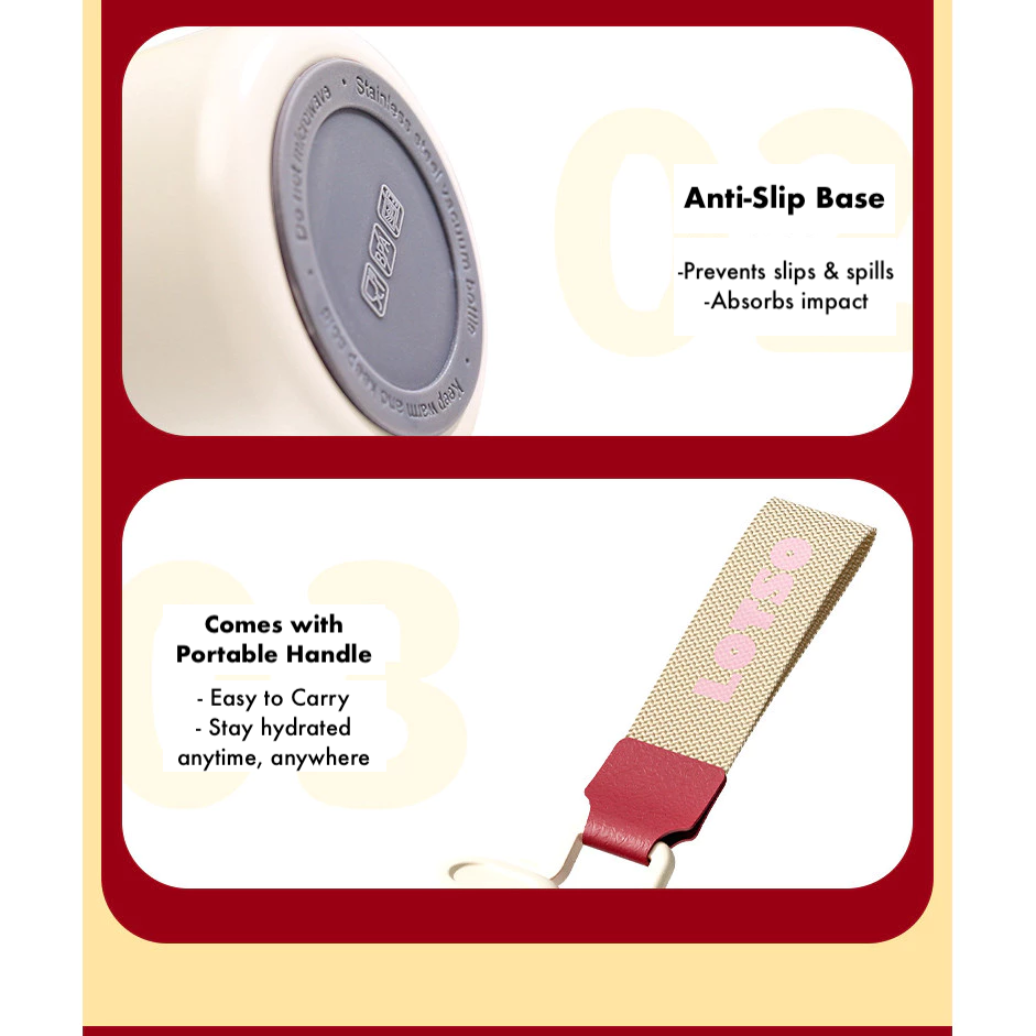 Thermal Insulated Cup w Straw (LOTSO/Stitch/Mickey)