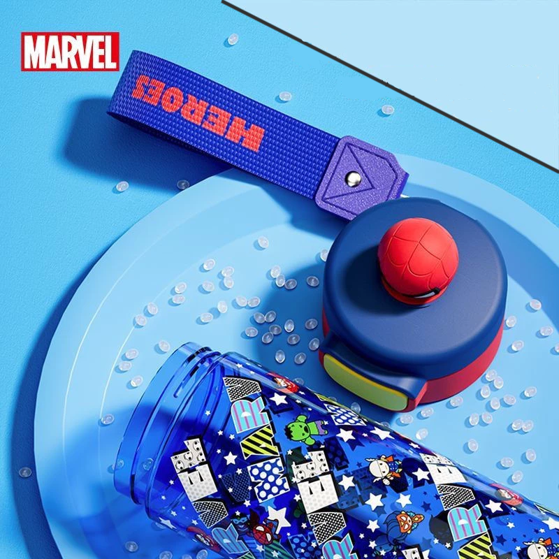 Marvel Spiderman Water Bottle Gift Set – 2 Bottles (430ml & 530ml): Insulated & Tritan Plastic