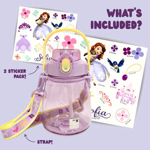 Princess Sofia / Marvel's Super Heroes Tritan Water Bottles w Strap 450ml