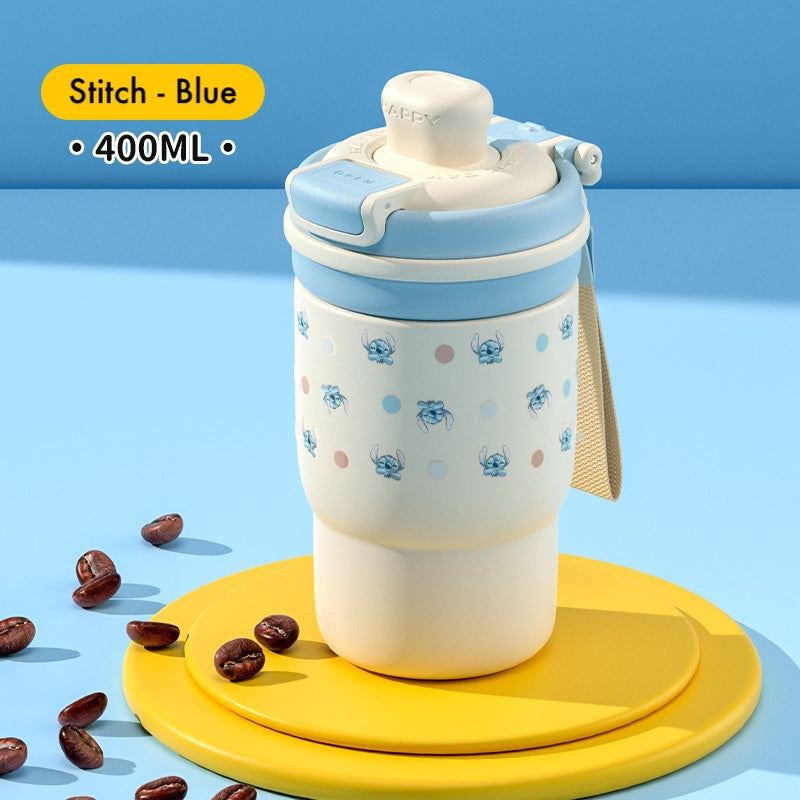 Thermal Insulated Cup w Straw (LOTSO/Stitch/Mickey)