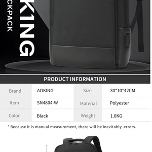 Aoking Laptop Backpack Black SN4804-W
