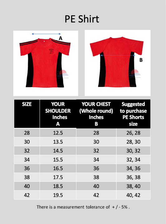 MCS Red PE T-Shirt (Garnet)