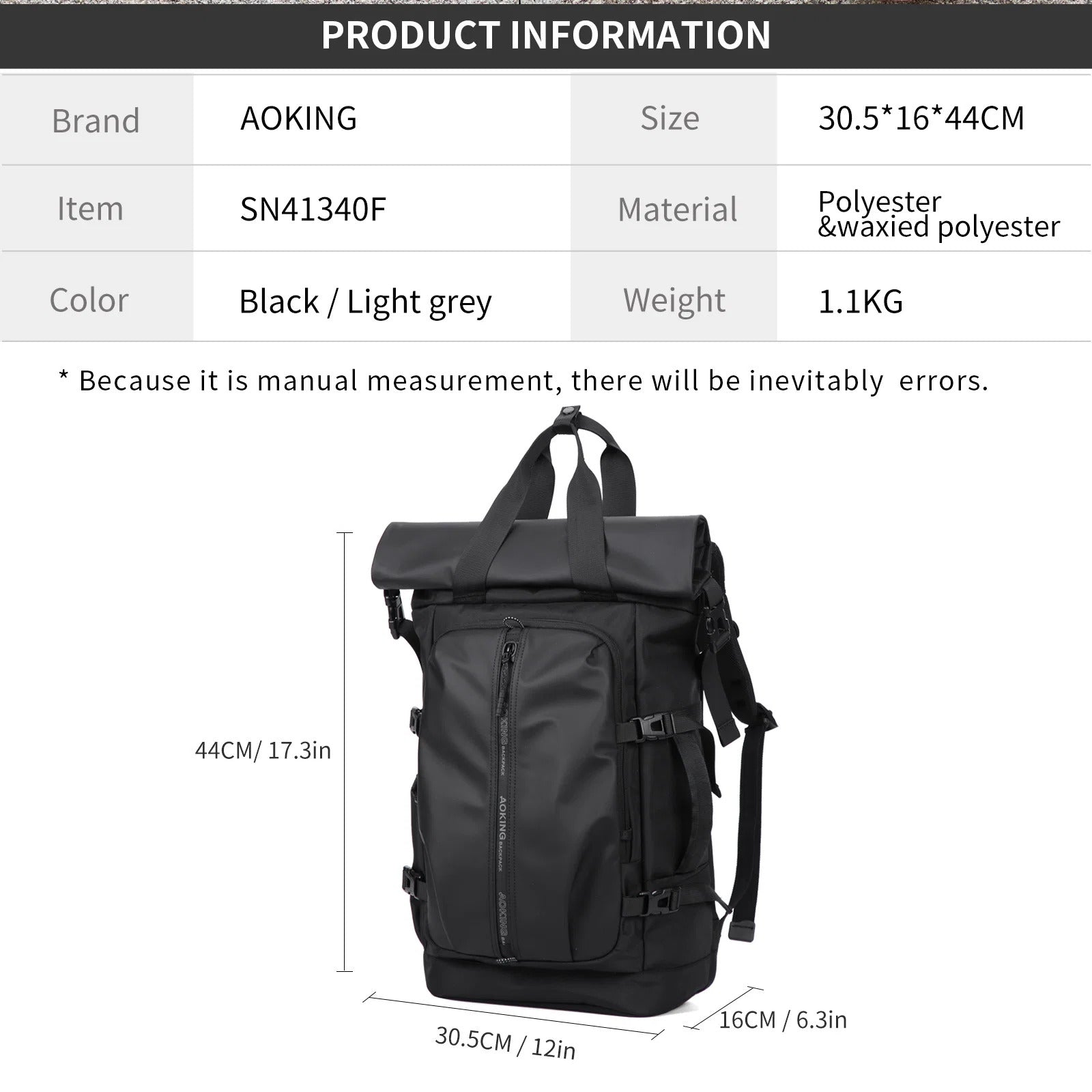 Aoking Lightweight Anti-Theft Backpack Laptop Backpack SN41340F